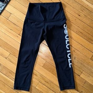 Lululemon SOUL CYCLE Capri Leggings BLACK SIZE SMALL